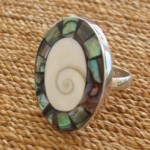 handcrafted large oval ring