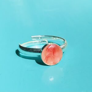 Pink sand small Round Ring