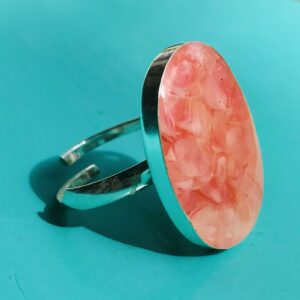 Pink Sand Large Oval Ring