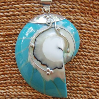 Nautilus Pendant large Turquoise