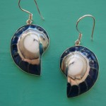 Nautilus Earrings Blue