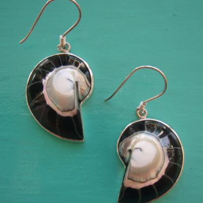 Nautilus Earrings Black