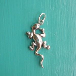Sterling Silver Gecko Pendant