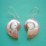 Nautilus Earrings Pink