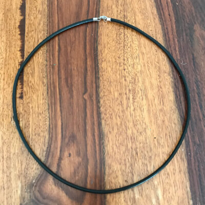 Leather Necklace with Sterling Silver Clasp