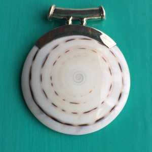 white seashell pendant