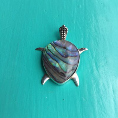 Abalone Turtle Pendant