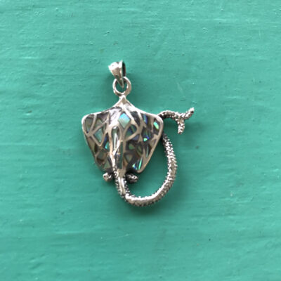 Abalone Medium Stingray Pendant