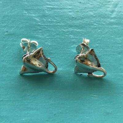 Stingray Sterling Silver Stud Earrings