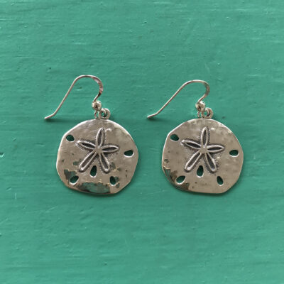 Sterling Silver Sand Dollar Earrings