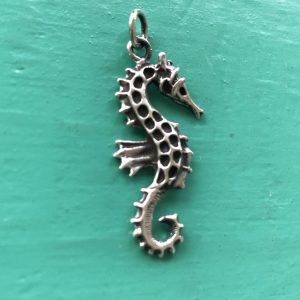 Sterling Silver Large Seahorse Pendant