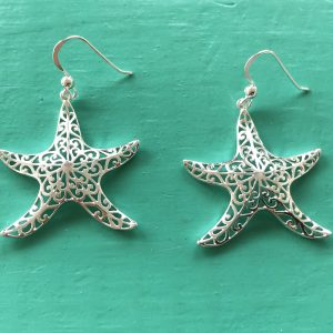 Filigree Starfish Drop Earrings