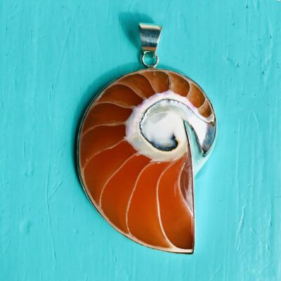 Nautilus Pendant large Orange