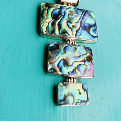 Abalone 3 Rectangles Large Pendant
