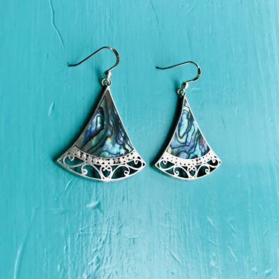 Abalone Fancy Fan Earrings