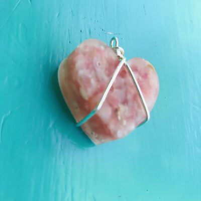 Pink Sand Heart pendant