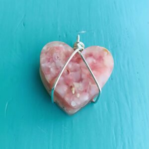 Pink Sand Heart pendant