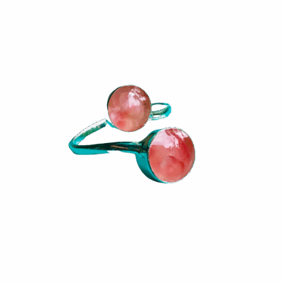 Pink Sand Double Rounds Ring